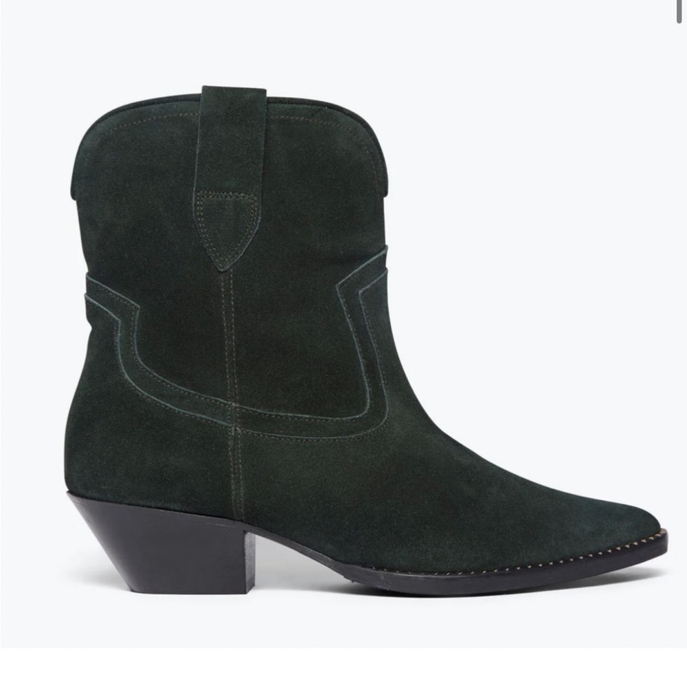 Freda Salvador Mazzy ankle boots. Dark green. Womens 5.5. NEW.